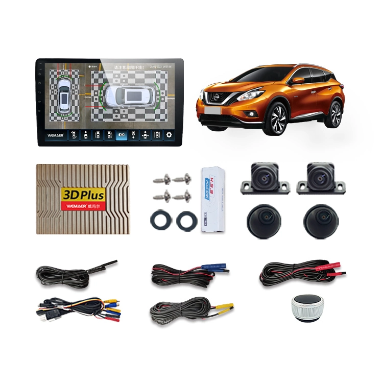 Wemaer OEM T7 Auto Electronics Car 3D Camera Night Vision حول الطائر عرض نظام كاميرا الأمان 4 اتجاهات مسجل الفيديو الرقمي (DVR) AVM كاميرا سيارة 360 درجة