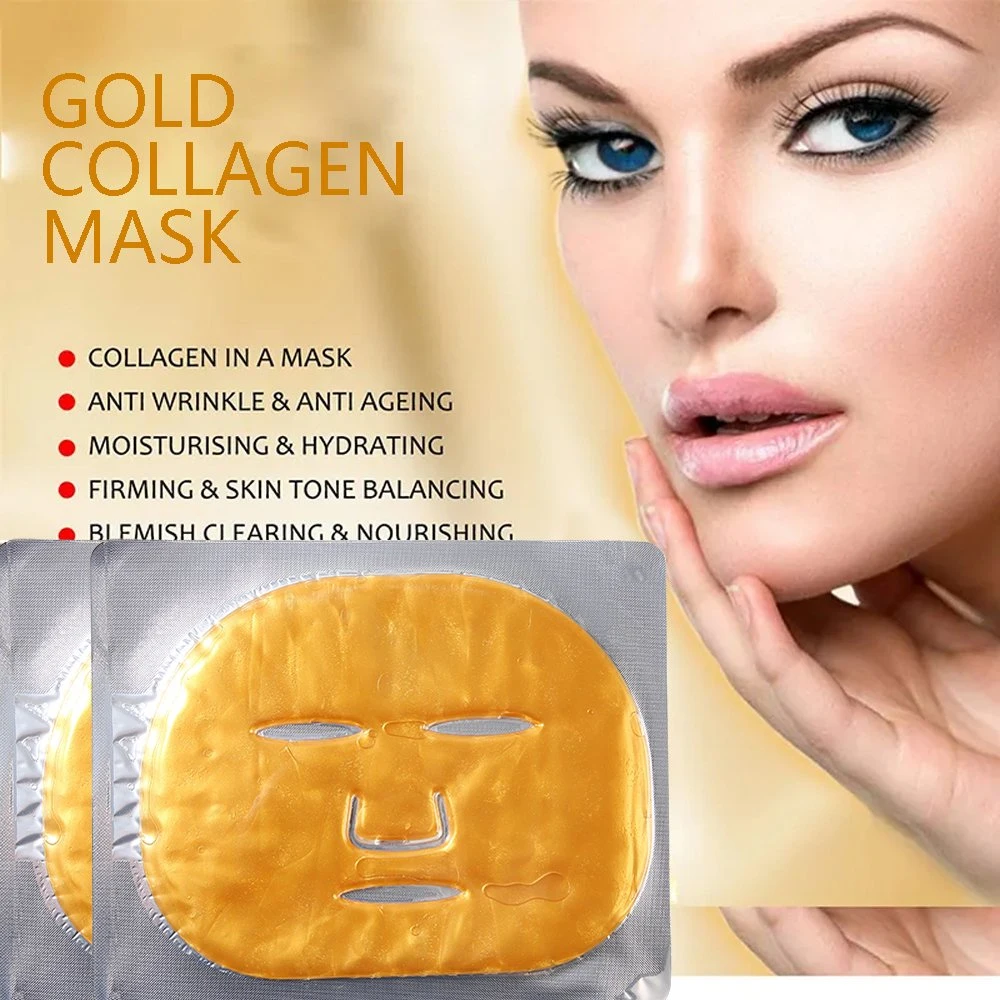 Masque facial hydrogel au collagène OEM Gold
