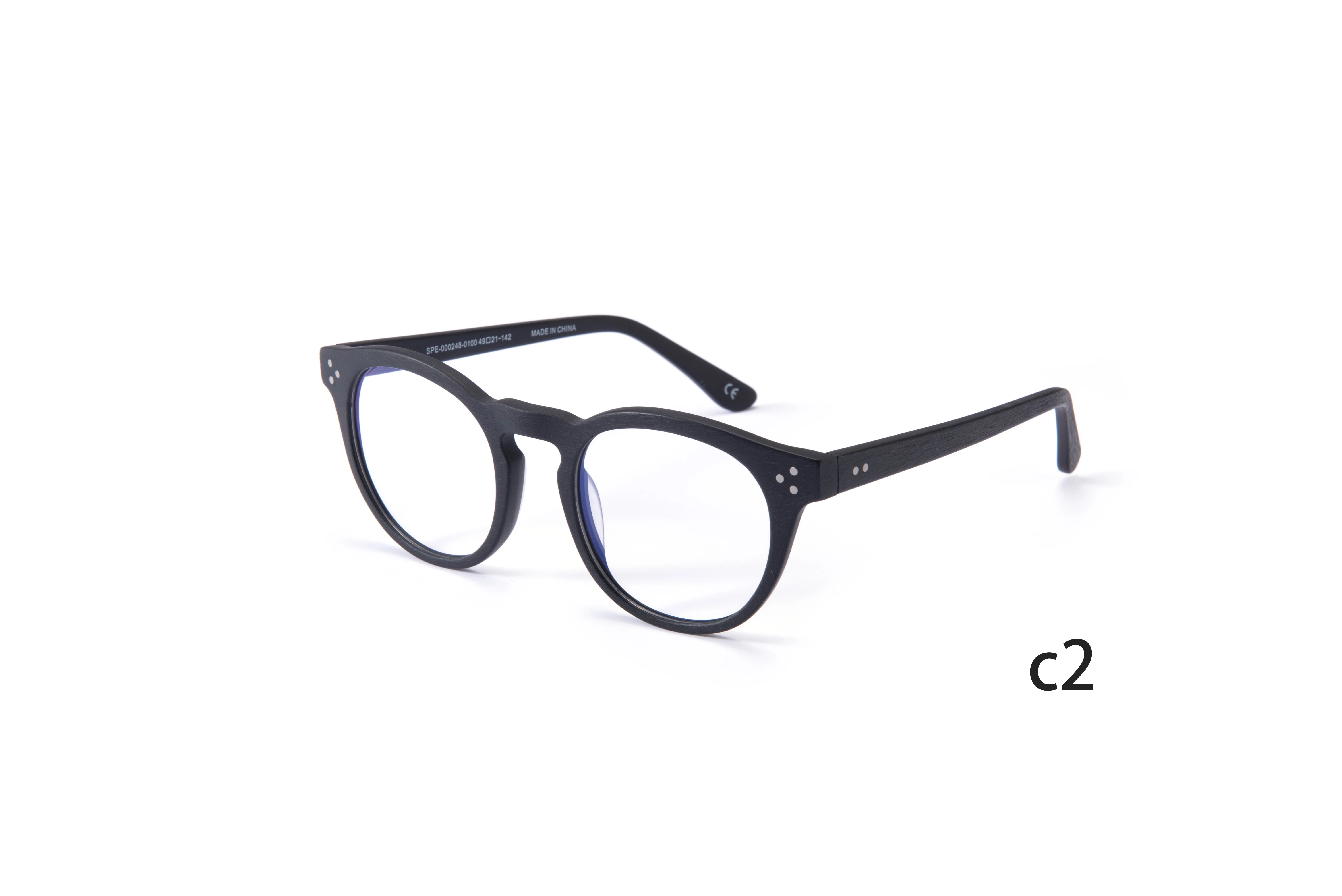 High Quality Fashion Round Frame Silver Nails Plate Optical Glasses