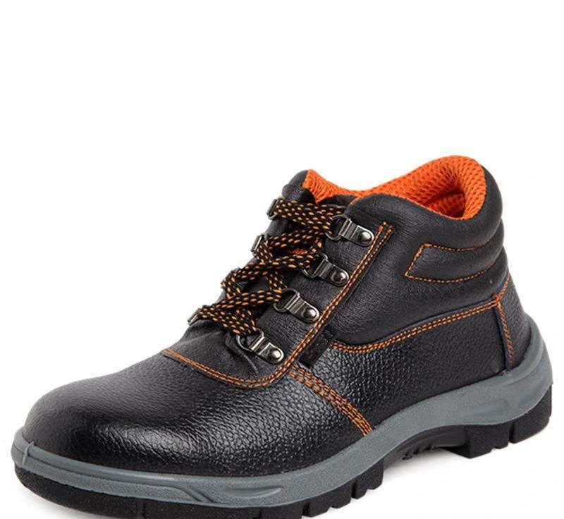 PU Waterproof Emossed Leather Safety Shoes