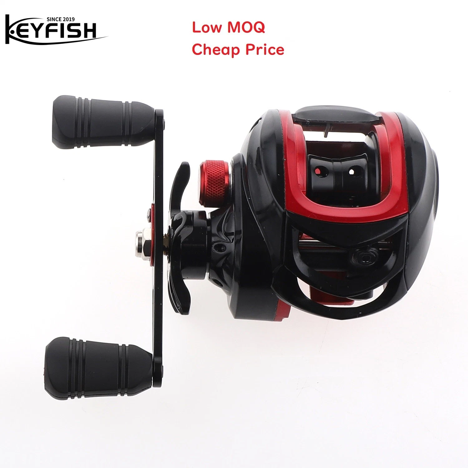 Keyfish Gear Ratio 7.2: 1 Magnet Braking System Aluminum Handle Baitcaster Fishing Reel