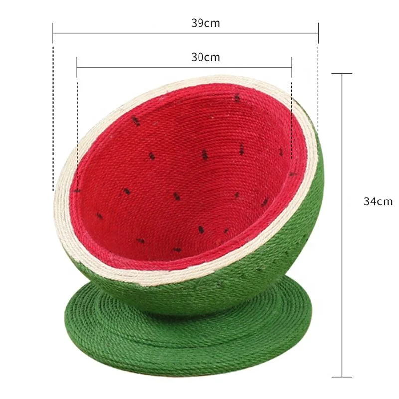 Raspador Designer moderno Moda bonito DIY Watermelon escalada Cat Tree Torre da Casa