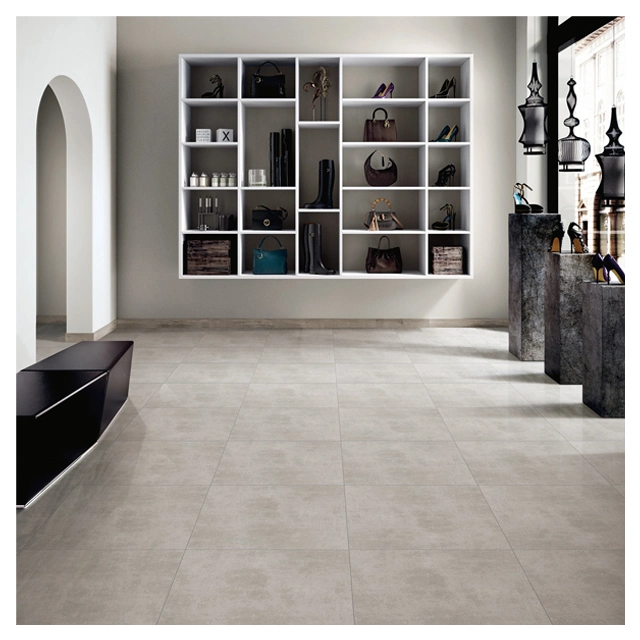 Customized Porcelanato Tiles Non Slip Matte Surface Grey Cement Style Bathroom Floor Indoor and Outdoor Marble Wall and Floor Rustic Ceramic Tile (JB6045D)