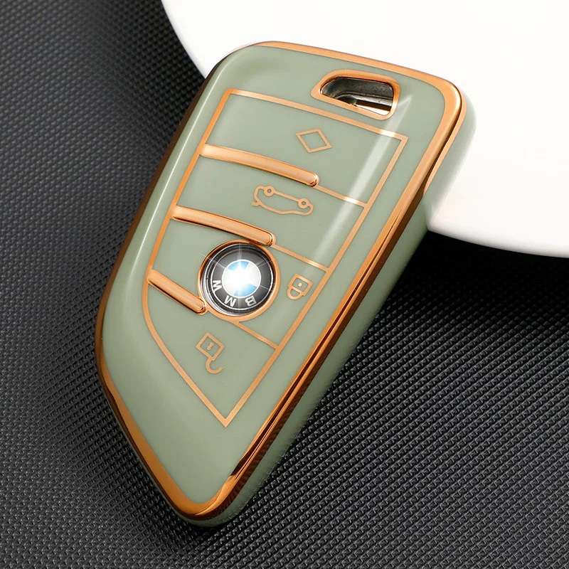 Wholesale/Supplier OEM Remote Car Accessories Golden TPU Car Key Case Cover