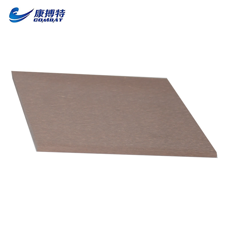 Chinese Manufacturer Tungsten Copper Alloy Plate, Cuw Plate with Custom Size