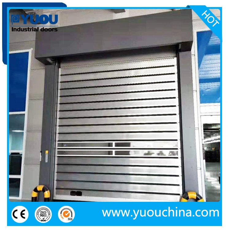 Modern Automatic Good Quality Aluminum Alloy Metal Thermal Insulated Rapid Acting High Speed Rolling Fast Roller Shutter Spiral Dock Door