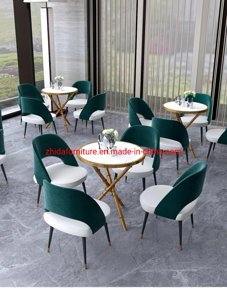 Brass Gold Color Restaurant Furniture for Hotel Banquet Cafe