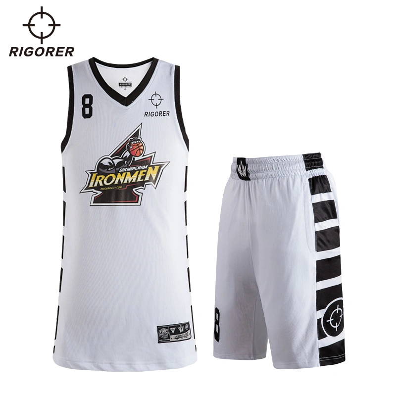 Basketball Jersey New Fashion Shorts Sports Wear Sublimation Mesh White Color Wholesale Sweat
