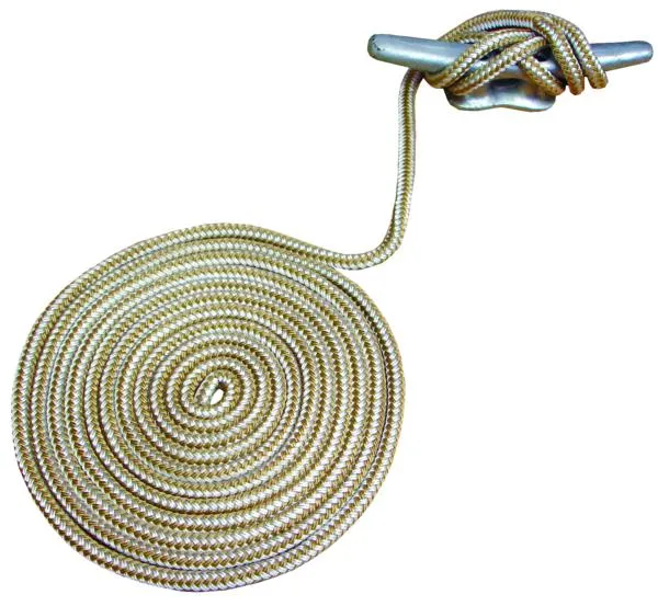 Solid Braid Mfp Anchor Line Polyester Nylon Marine Boat Mooring Safety Rope Double Braided Dock Line