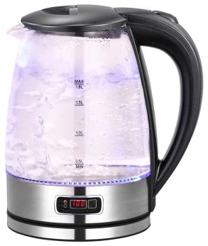 Original Factory LED Light Glass Adjustment Temperature Heat Preservation Electric Kettle Dek008