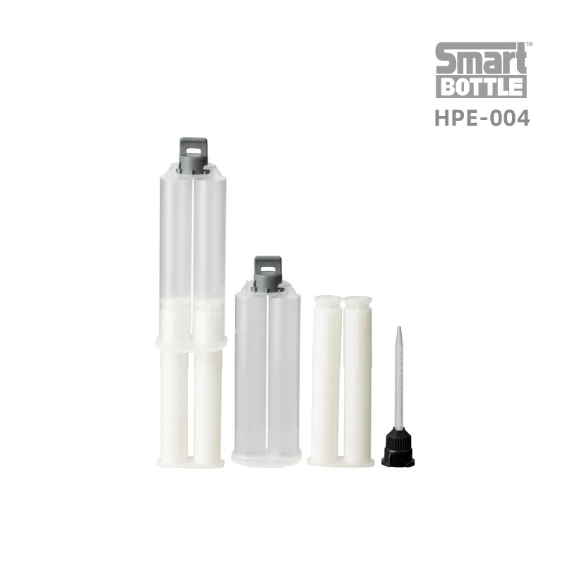 Disposable Two Component Adhesive Empty Glue Dispensing Syringe Epoxy Ab Cartridge Plastic Bottle for Glue