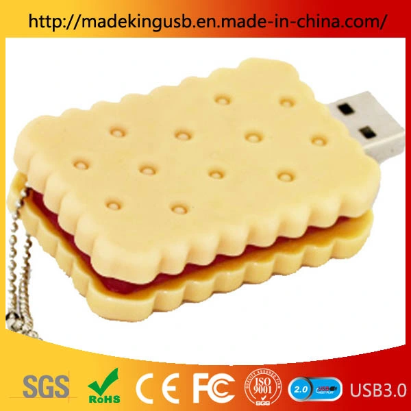 Simulation d'aliments en PVC biscuit sandwich lecteur Flash USB/Stick USB