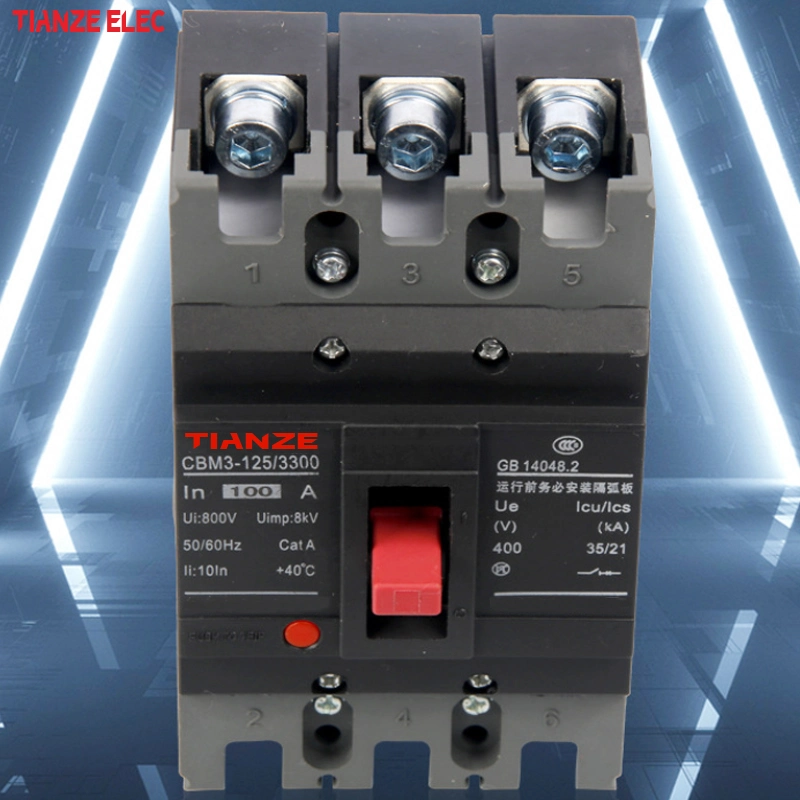 Cm3-400/3300 400A Series Safe MCCB 3p 400A Motor Protection Low Voltage Electric AC DC Molded Case Circuit Breaker