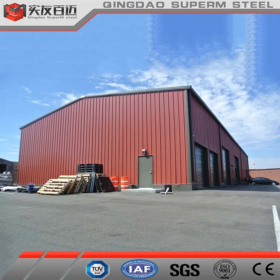 Insulation Sandwich Panel Prefab House Prefabricated Steel Structure Building Construction Material Price Sorage Warehouse Truck Garage with Carport Shed