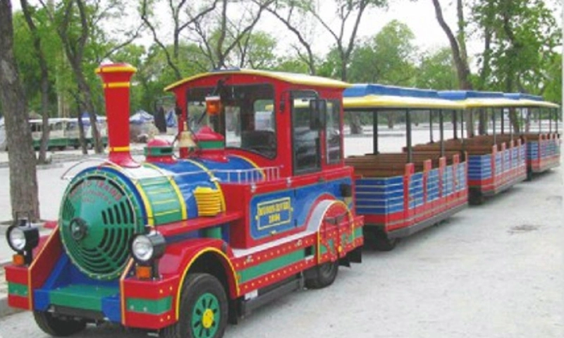 New 42-Person Electric Amusement Park Equipment Sightseeing Train