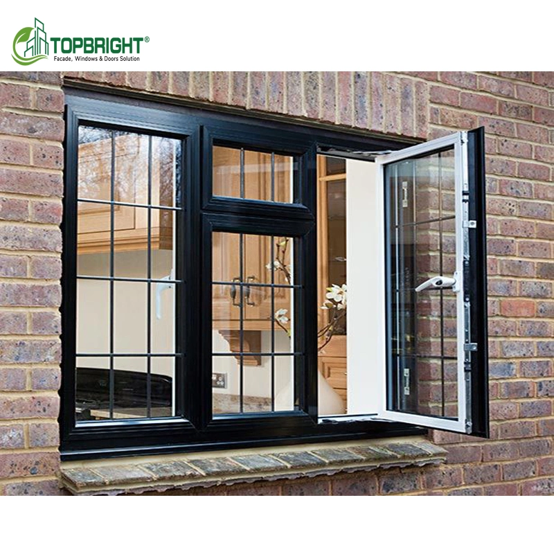 Topbright Nfrc Insulation Window Glass Thermal Break Aluminum Casement Windows and Door