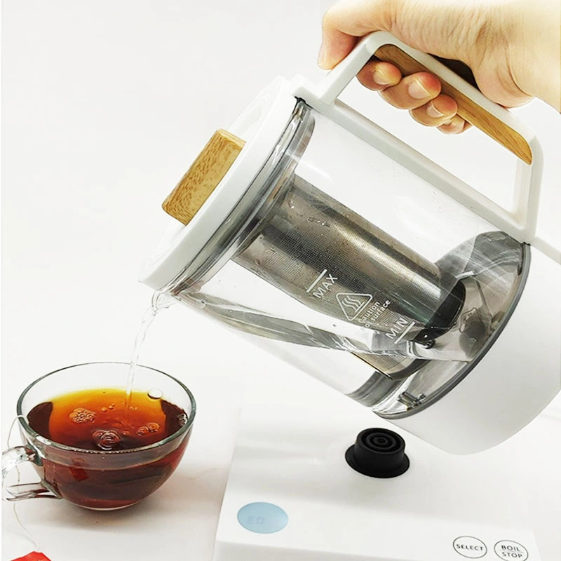 800W Electric Glass Kettle with Tea Filter for Easy to Operate