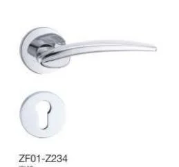 European Style Black Decorative Door Hardware Zamak Furniture Door Lock Lever Handle