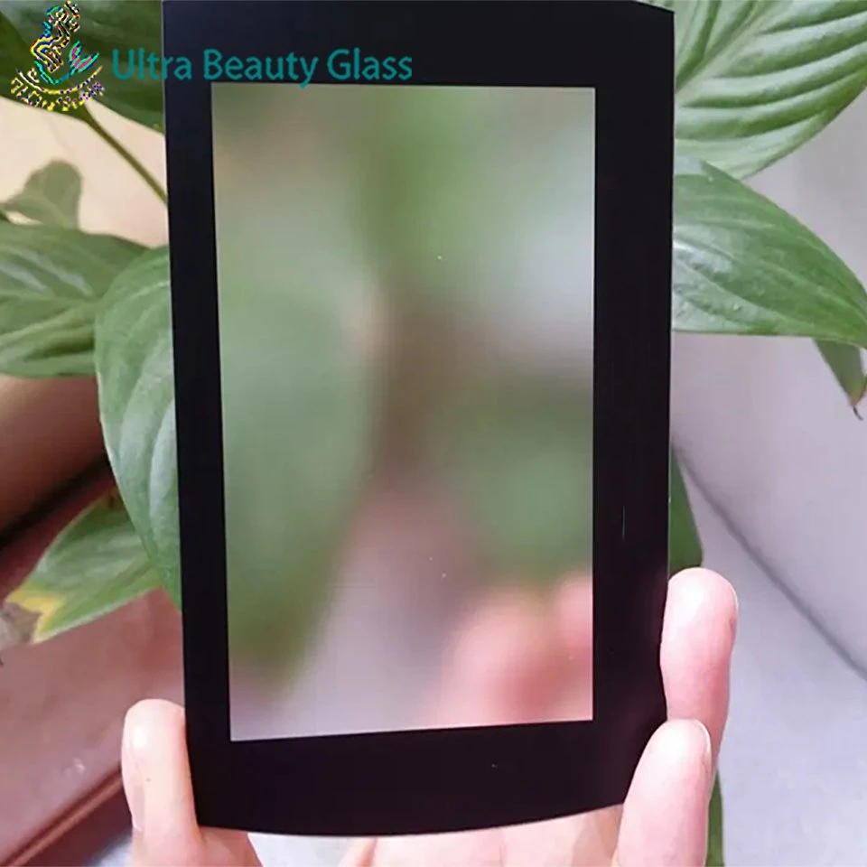 Anti Glare Tempered Glass with Black Silk Printing for LCD Screen Cover