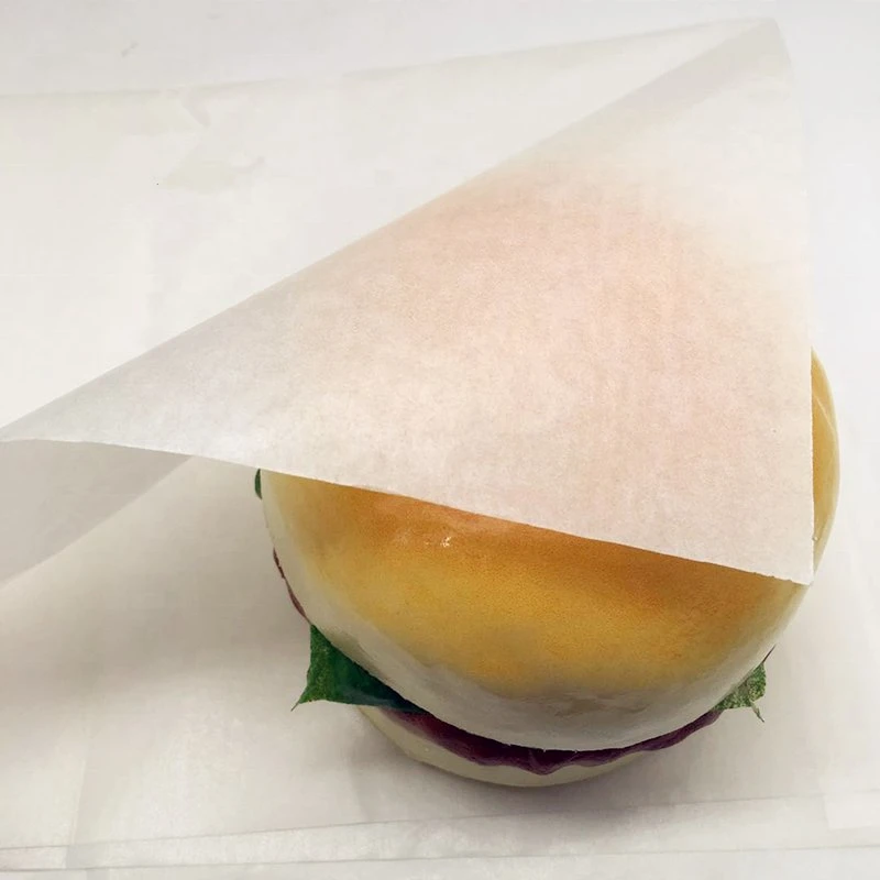 Grease and Oil Proof Cheap White Sandwich Burger Wrapping Package Paper for Food Packaging