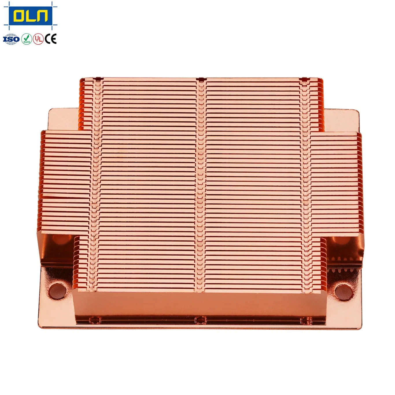 Custom High Density Vapor Chamber Copper 1100 Skiving Fin Heatsink for IGBT Cooling