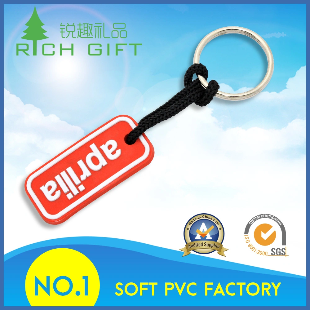 Soft PVC Keychain with Customized Design and Rope