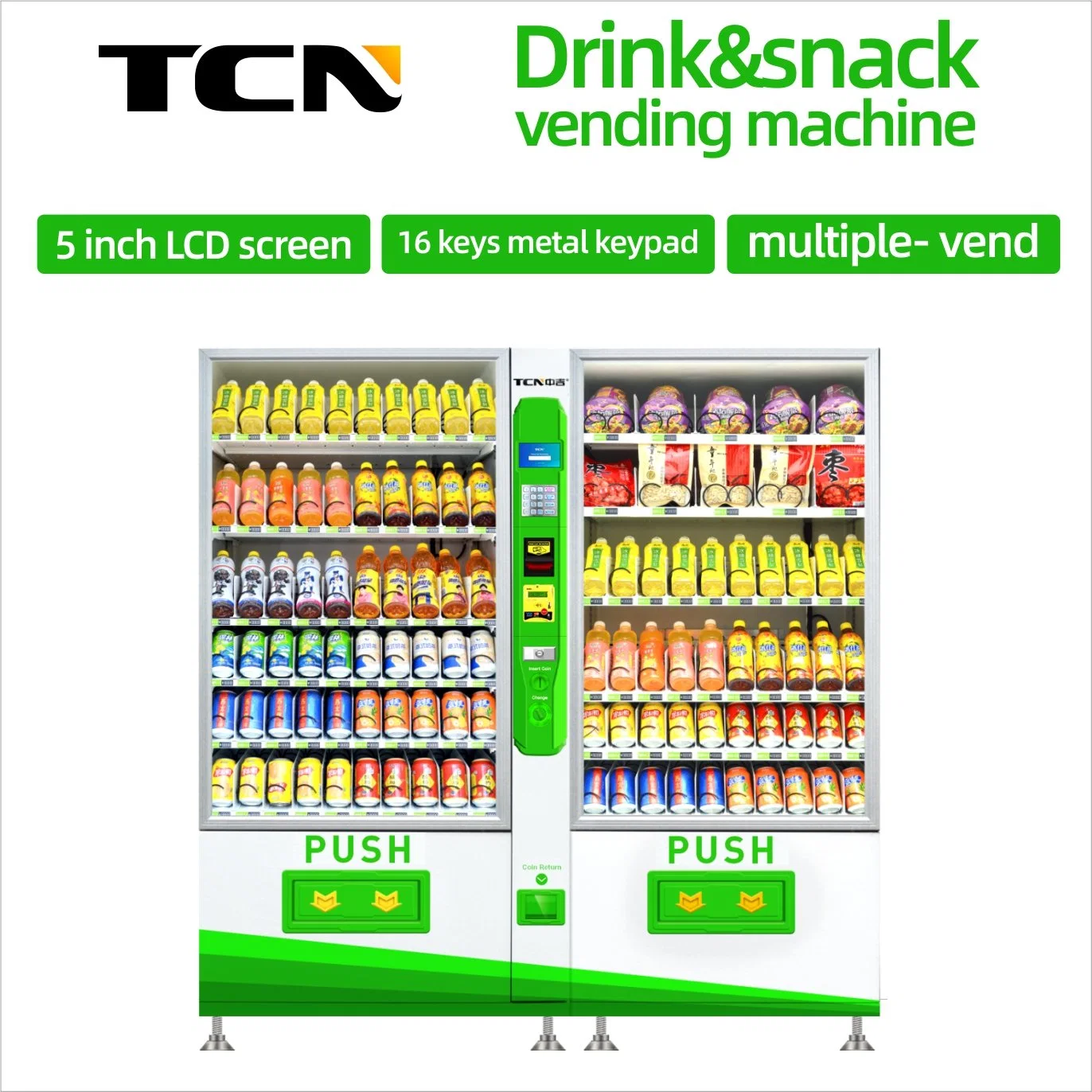 2020 Snack and Drink Combo Vending Machine with CE Snack Vending Machine