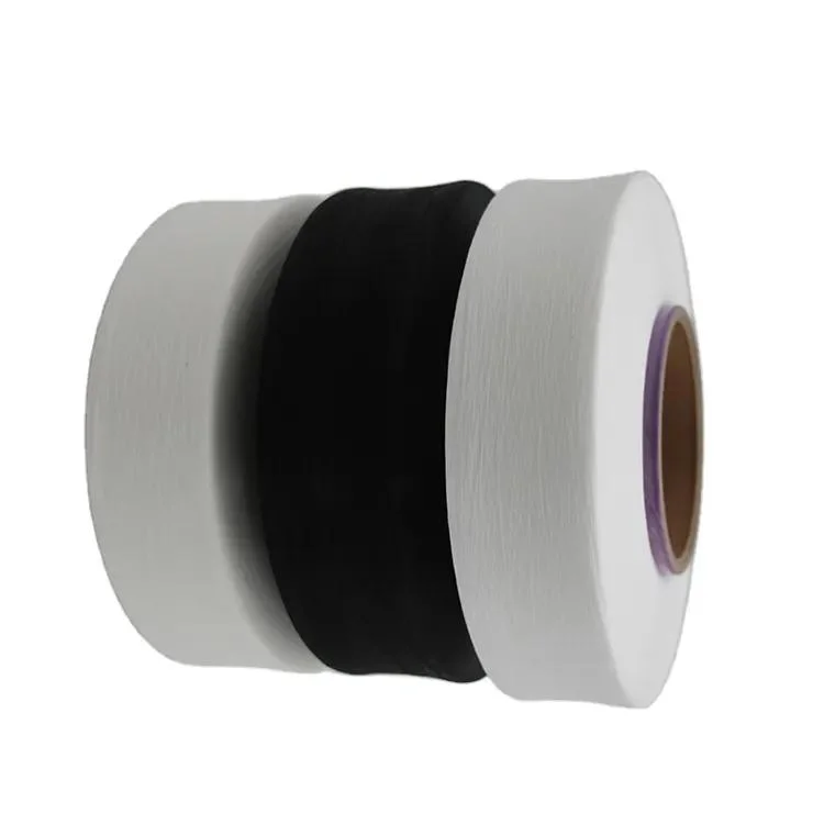 40d White Black Color Lycra Fibers High quality/High cost performance  Spandex Yarns for Knitting and Weaving