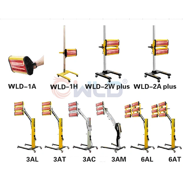 Wld-6al Movable Infrared Heating Lamp / Baking Tube for Sell Belgium