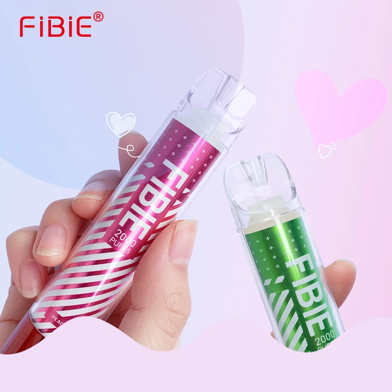 2023 Fibie Wholesale 2000 Puff Bar Lighting LED Vape Glow in The Dark Disposable E Cigarette