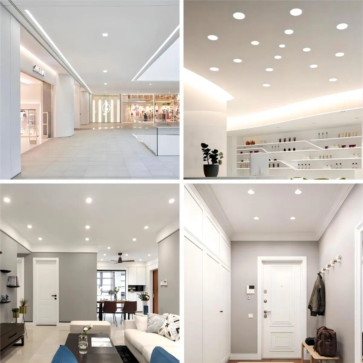China Precio al por mayor Guzhen Zhongshan Accesorios de iluminación interior CE RoHS Luz de panel LED cuadrada blanca 60X60 resistente al agua IP20 con certificación ERP Proveedores