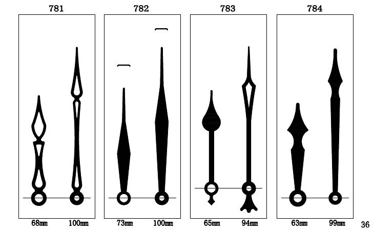 Clock Hands Wholesale/Supplier Pointer Mass Customization