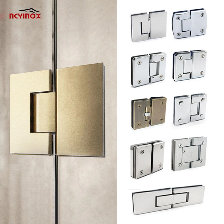 Heavy Duty 180 Degree Shower Door Hardware Stainless Steel Shower Glass Door Hinge