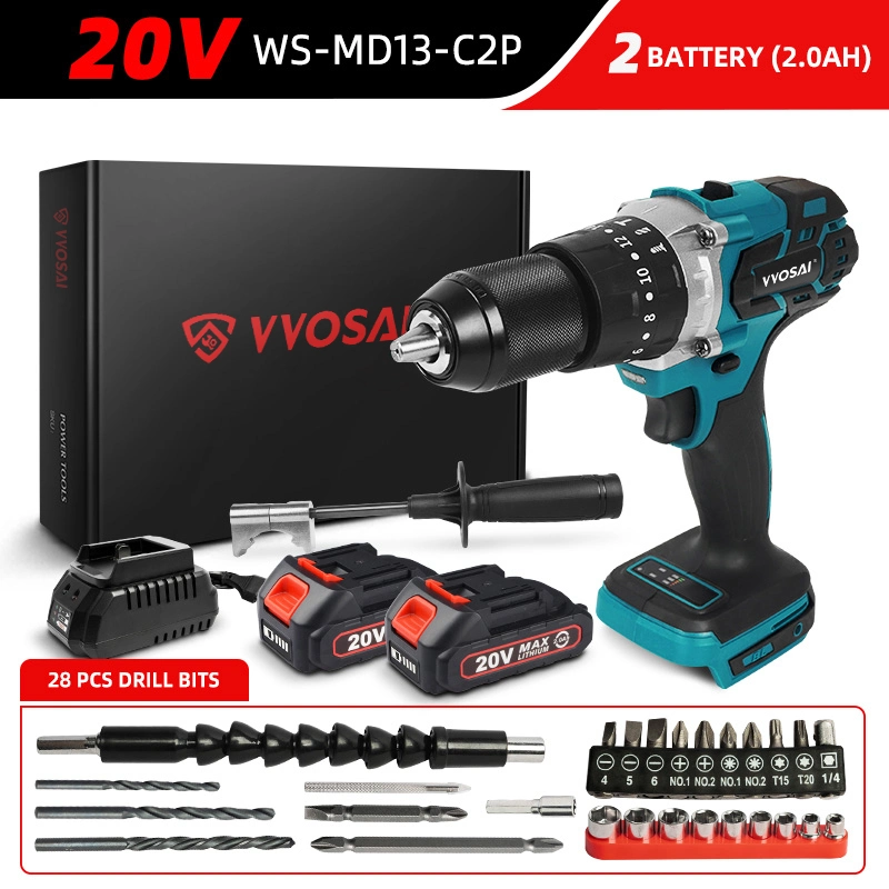 Ready Stock Durable Vvosai 20V Portable Electric Screwdriver