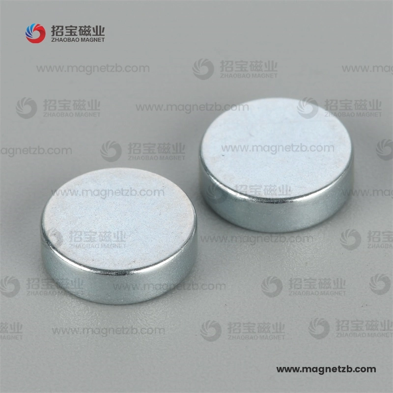 Zinc/Zn Coated NdFeB Magnet for Industrial - Disc/Column Shape