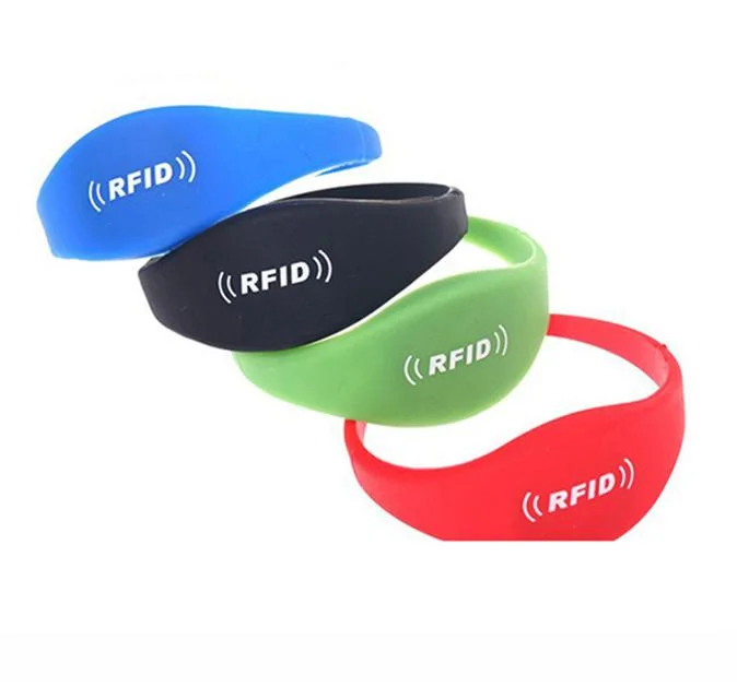 Inventory MIFARE Silicone Wristband RFID UHF Concert NFC Customized Bracele for Concert