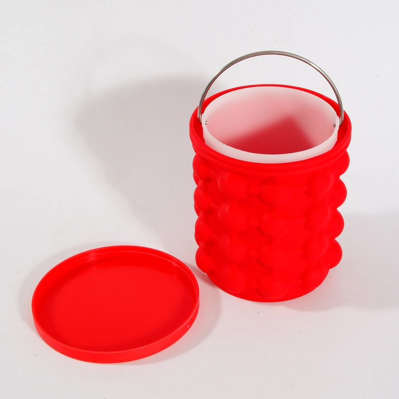 Practical Ice Bucket Made of Silicone Resin