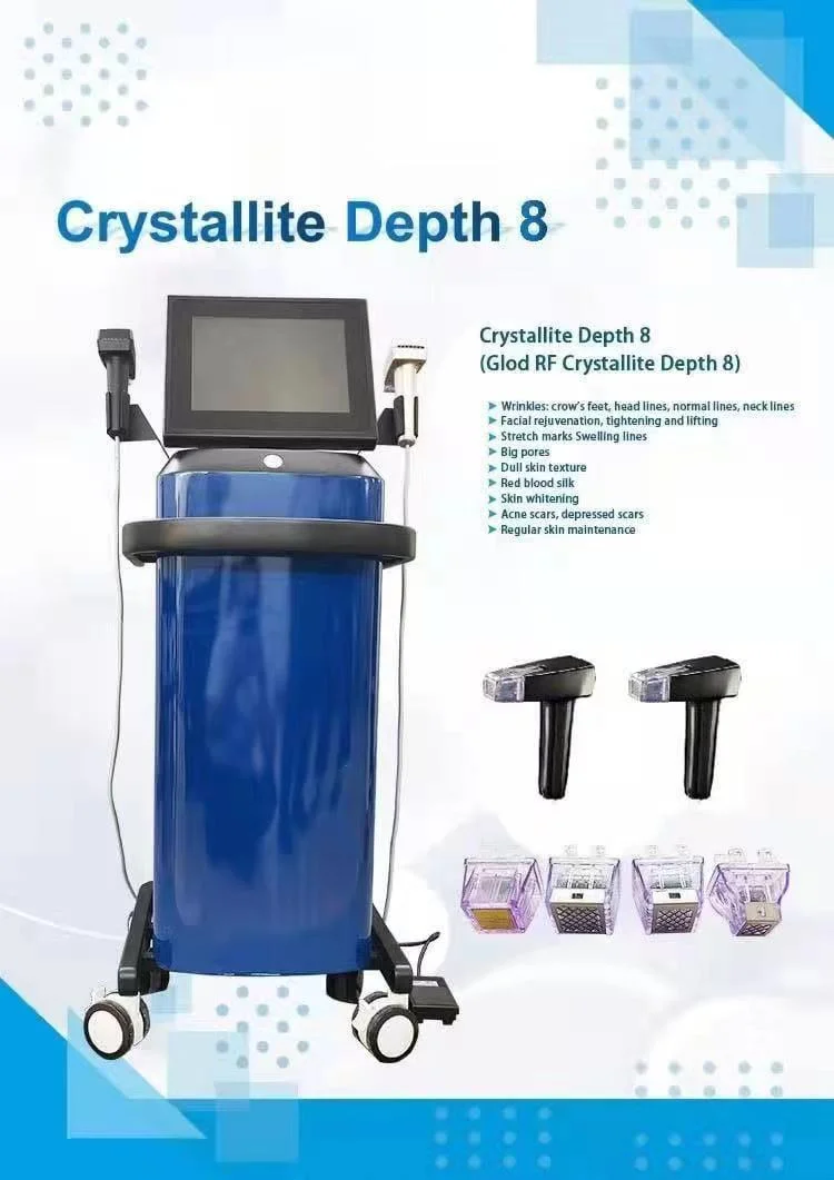 Crystallite Depth 8 Machine RF Wrinkle Removal Facial Lifting Skin Whitening Crystaillite Beauty Machine