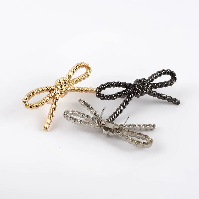 at-Ap360 Fashion Bag Parts Accessories Button Hardware Bow-Knot Decoration Clip Buckle Clasp