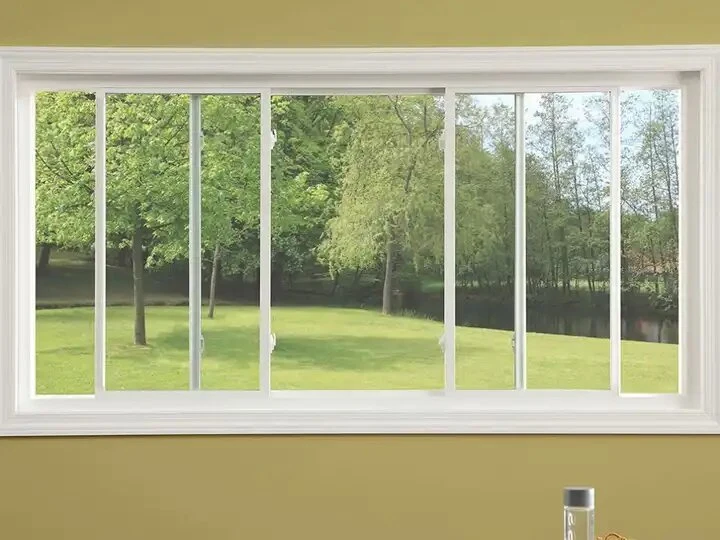 Aluminium Tür und Fenster Schwarz Farbe Aluminium Schiebefenster
