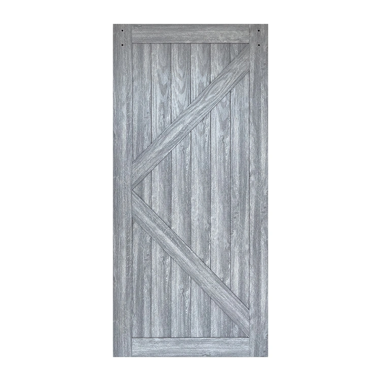 Wholesale/Supplier Easy to Install White PVC Film Sliding DIY MDF Barn Door with Hardware