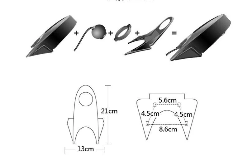 Roof Mount Night Vision Car Backup Mercedes-Benz Sprinter Reversing Camera for MB Van