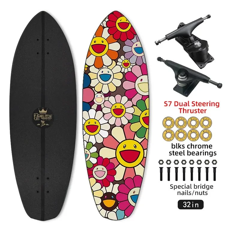 Skateboard largo a la venta de las 4 ruedas Skate Decks personalizado