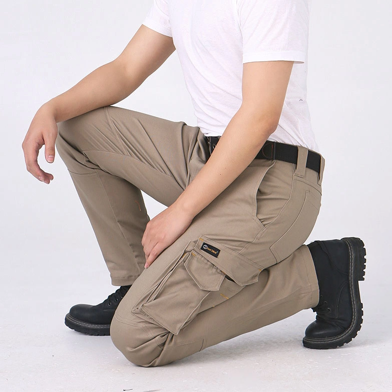 97% Cotton Cargo Jogger Pants Special Customized Logo Multi-Pocket Fuctional Cargo Pants