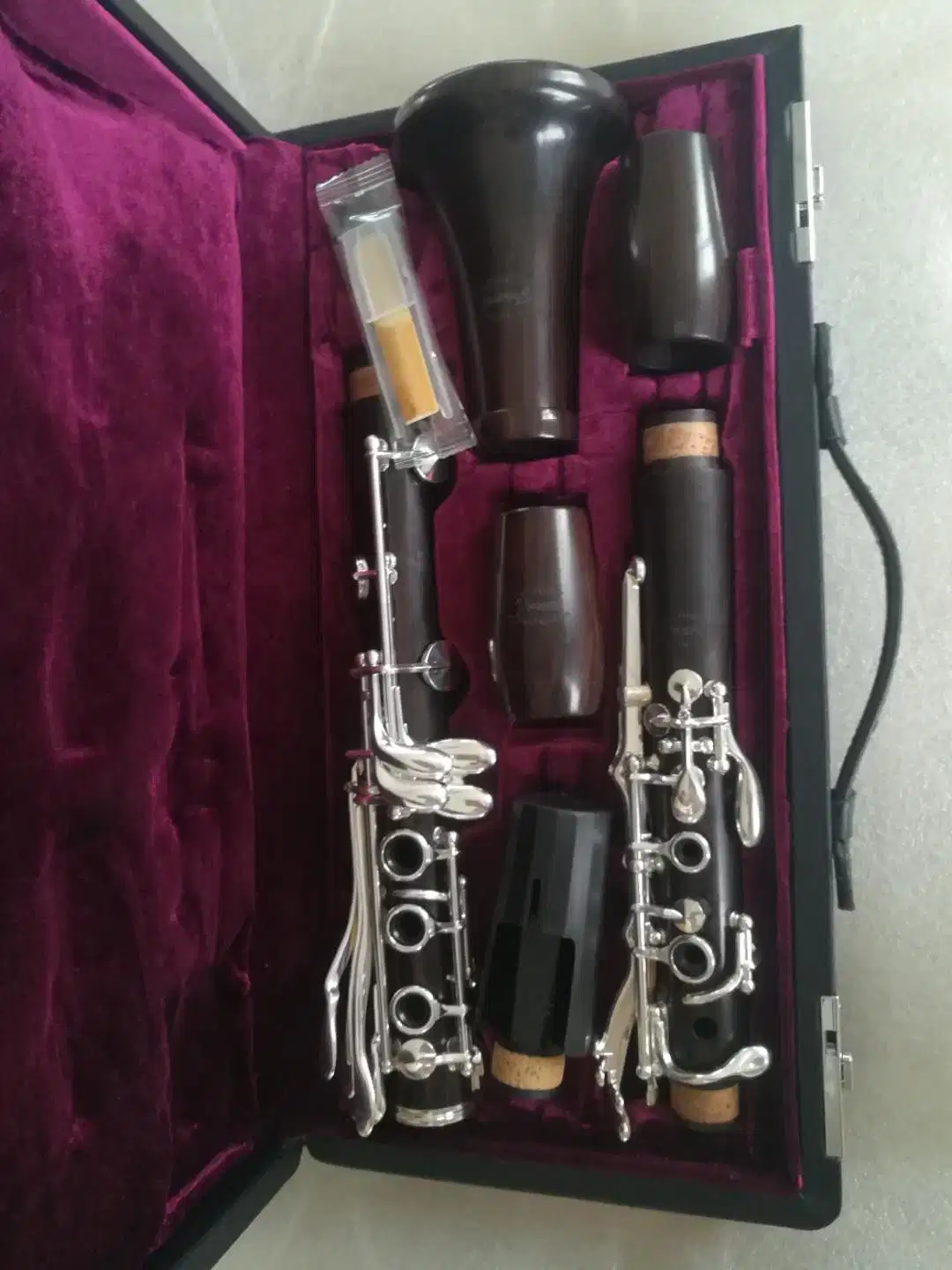 Professional madeira de ébano um clarinete