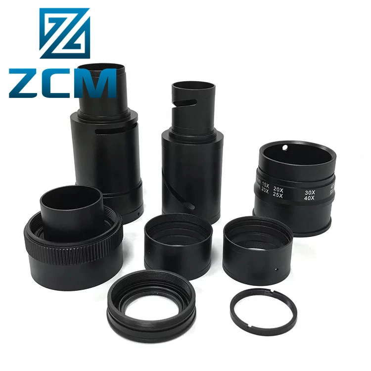 Shenzhen Fast Turnaround Custom Made CNC Turning Machined Billet Aluminum Alloy Camera Lens C Mount Adapters