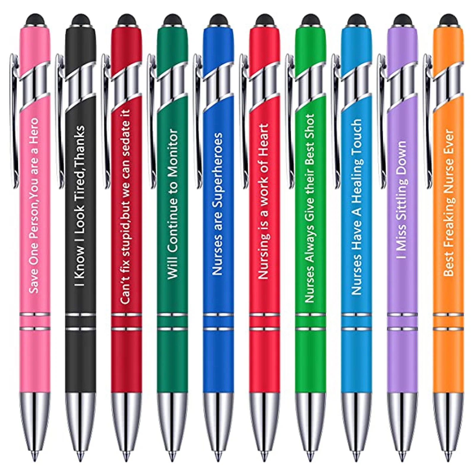 7PCS Funny Pen Set Week Pens Office Supplies Daily Work Office Ballpoint Pen Set