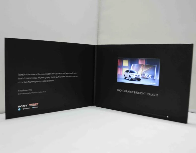 5.0inch LCD Screen Video Greeting Card for Advertising