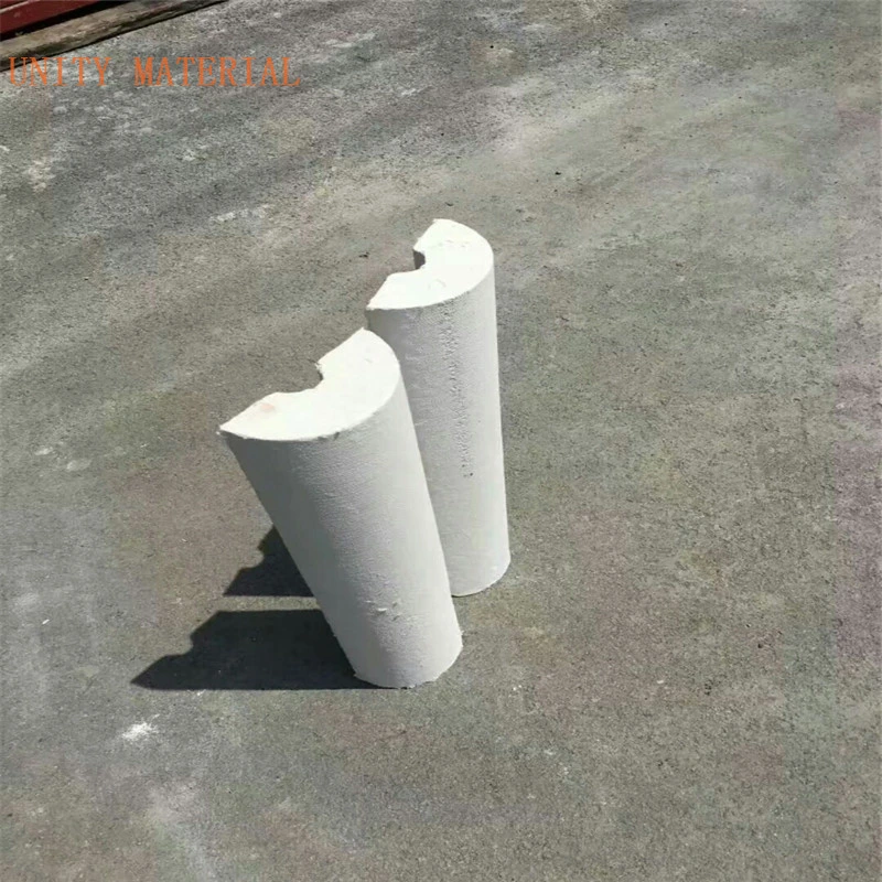 650c 1050c Fireproof Material Calcium Silicate Pipe Sections for Aluminum Foundries Heat Insulation Application