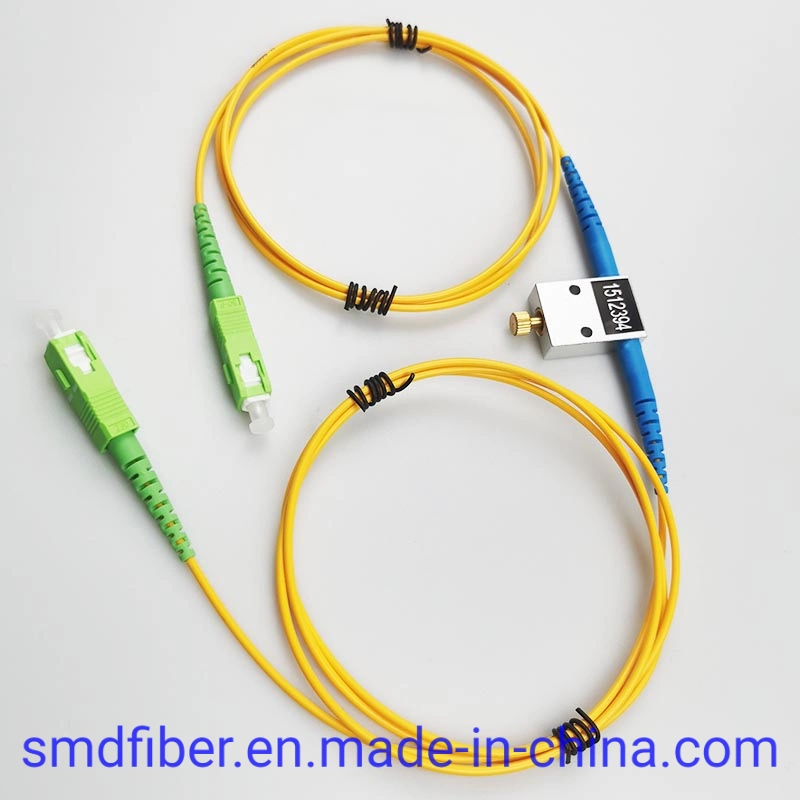 Atenuador ajustable de fibra SC APC 0-60dB variable mecánica en línea Tipo atenuador óptico monomodo